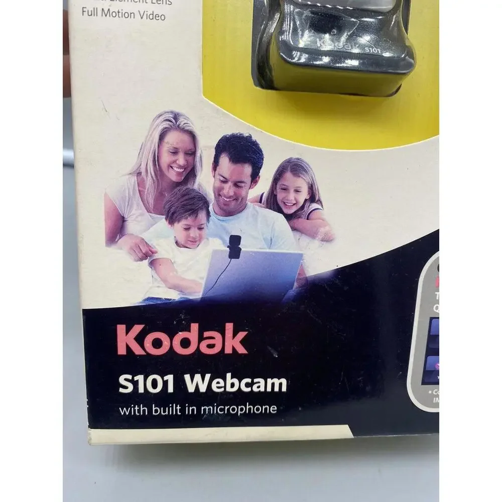 Kodak Webcam Built In Microphone S101 New in Package Mac or Windows Free Ship